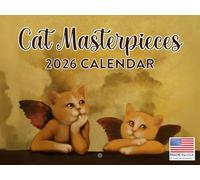 Art Masterpieces Cat Calendar 2026 Monthly Wall