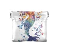 Art Mermaids White Fashion Women Leather Cash Wallet Cute Organizing Pouches for Men Women Travel monedero para Hombre