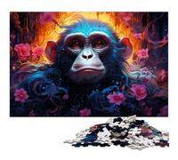 Art Monkey JigsawPuzzle 1000 Pieces for Adults Challenging Puzzles Brain Teaser, Adult Game, Family Interactive Activity 26X38CM/10.23x14.96inch