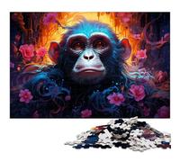 Art Monkey JigsawPuzzle 1000 Pieces for Adults Puzzles for Adults DIY Home Decor Gift, Brain Teaser Game 50x75CM/19.68x29.52inch