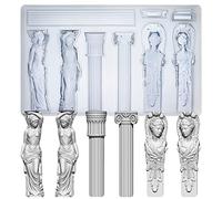 Art Mould for Polyclay Air Dry Clay Plaster, Decorative Column and Sculpture Statue