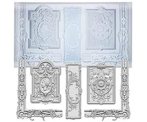 Art Mould for Polyclay Air Dry Clay Plaster, Frame and Plaque