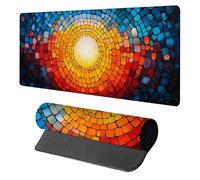 Art Mouse Mat, Mouse Pad 1200x600x3mm, Desk Mat Large, XXL Gaming Mousepad, Desk Accessories Keyboard Pad, Office Accessories Gaming Mousemat, for Computers Laptop Office Large Mousemat, Red S-5903
