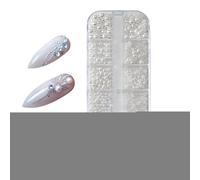 Art Nail Charm,Art Nail Charm Decor Pearl | Three-Dimensional Texture Mixed Fingernail Pearls for Business Trip Home Outdoor School Girlfriend Wife Friend Sister