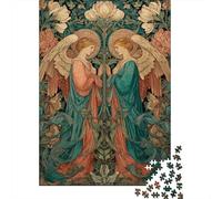 Art Nouveau Angels Jigsaw Puzzles Puzzles for Adults Kids. 1000 Pieces Whimsical Challenge Toy Educational Games Home Decoration for Adults& Kids Age 14 Years Up 70x50cm/1000pcs