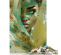 Art Nouveau Anime Dryad Puzzles for Adults 500 Puzzles for Adults 500 Pieces Puzzle 500 Pieces 500 Piece Jigsaw Puzzles for Gift 500pcs (52x38cm)