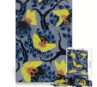 Art Nouveau Butterfly Pattern Textile Art by E.A. Séguy Jigsaw Puzzle 1000 Piece for Teenagers Leisure Game Real Thick Fun Activity Great Gift (38x52cm)