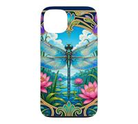 Art Nouveau Dragonfly Lotus Pond Nature Case for iPhone 13