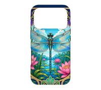 Art Nouveau Dragonfly Lotus Pond Nature Case for iPhone 17 Pro