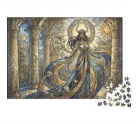 Art Nouveau Egyptian Queen 1000 Piece Jigsaw Puzzle,Educational Toy,Stress Relief,Gift Idea,Impossible Challenge,Premium Cardboard,Adults & Kids 14+,Home Wall Decor 70x50cm