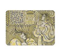 Art Nouveau Elegant Art Nouveau Medieval Decorative Design Rubber Placemat 39.5 x 28.5 cm