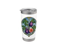 Art Nouveau Fig Tree Botanical Fruit Design Stainless Steel Insulated Tumbler