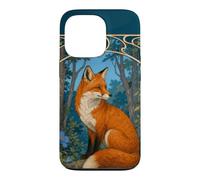 Art Nouveau Fox Forest Animal Design Case for iPhone 13 Pro