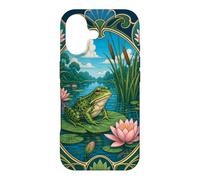 Art Nouveau Frog on Lily Pad Pond Nature Art Case for iPhone 17
