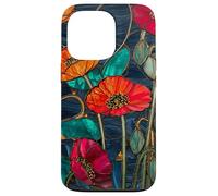 Art Nouveau Gothic Flowers Celestial Floral Boho Garden Arts Case for iPhone 13 Pro