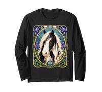 Art Nouveau Gypsy Vanner Horse Long Sleeve T-Shirt