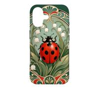 Art Nouveau Ladybug Lily of Valley Botanical Case for iPhone 17