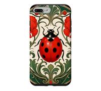 Art Nouveau Ladybug Poppy Floral Case for iPhone 7 Plus/8 Plus