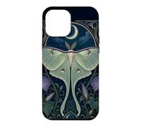 Art Nouveau Luna Moth Moon Morning Glory Design Case for iPhone 12 Pro Max