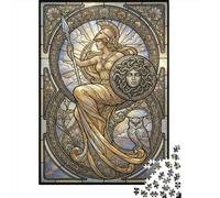 Art Nouveau Mucha Athena 1000 Piece Jigsaw Puzzle,Premium Cardboard,Whimsical Challenge,Stress Relief,Educational Toy,Home Wall Decor,Gift Idea,Adults & Kids 14+ 70x50cm