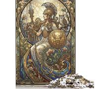 Art Nouveau Mucha Athena 500 Piece Wooden Jigsaw Puzzle,Wood,Gift Idea,Stress Relief,Impossible Challenge,Educational Toy,Home Wall Decor,Adults & Kids 14+ (52x38cm)