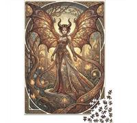 Art Nouveau Mucha Demon Queen 1000 Piece Jigsaw Puzzle,Home Wall Decor,Great Gifts,Educational Toy,Impossible Challenge,Premium Cardboard,Adults & Kids 14+,Stress Relief 38x26cm