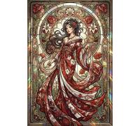 Art Nouveau Mucha Goddess 1000 Piece Jigsaw Puzzle,Adults & Kids 14+,Gift Idea,Stress Relief,Impossible Challenge,Home Wall Decor,Premium Cardboard,Educational Toy 70x50cm