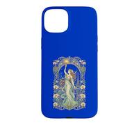 Art Nouveau Paris Goddess Floral Night Sky Art Case for iPhone 15 Plus