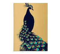 Art Nouveau Peacock | Unframed Wall Art Print | Ready to Frame Poster | Modern Home Decor Picture | Artwork for Living Room, Bedroom, Kitchen or Office | A2 (42x59.4 cm)