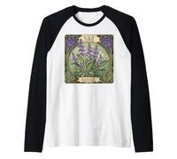 Art Nouveau Sage Herb Botanical Plant Lover Raglan Baseball Tee