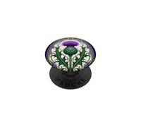Art Nouveau Scottish Thistle Botanical Design PopSockets Adhesive PopGrip