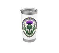 Art Nouveau Scottish Thistle Botanical Design Stainless Steel Insulated Tumbler