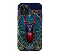 Art Nouveau Stag Beetle Insect Entomology Design Case for iPhone 11 Pro