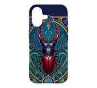 Art Nouveau Stag Beetle Insect Entomology Design Case for iPhone 17