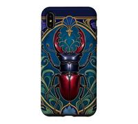 Art Nouveau Stag Beetle Insect Entomology Design Case for iPhone XS Max