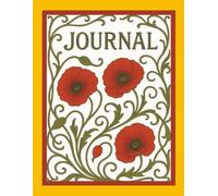 Art Nouveau Style Poppies Journal