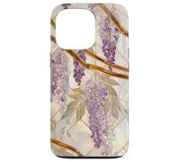 Art Nouveau Wisteria Floral Gothic Botanical Aesthetic Moody Case for iPhone 13 Pro