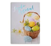 ART NUVO - Exclusive Easter Cards No. 6 - Set of 10 Cards 120 x 170 mm with Gold-Plated Lettering and White envelopes.