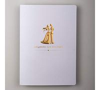 Art Nuvo Wedding Invitations Set of 20 120 x 170 mm Gold Foil Embossed with Printed Inserts and Envelopes for Wedding - Gold Plated Pattern