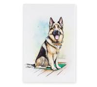 Art of Arora 2853 German Shepherd Ceramic Tile Picture Plaque Wall Art 30 x 20cm