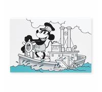 Art of Arora 2881 Steaming Ahead All at Sea Ceramic Tile Picture Plaque Wall Art 20 x 30cm