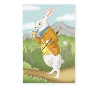 Art of Arora 2902 Alice in Wonderland White Rabbit Ceramic Tile Picture Plaque Wall Art 30 x 20cm