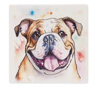 Art of Arora 2952 Bulldog Ceramic Coaster 10 x 10cm