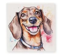 Art of Arora 2954 Dachshund Ceramic Coaster 10 x 10cm