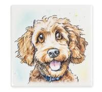 Art of Arora 2959 Poodle Cross Ceramic Coaster 10 x 10cm