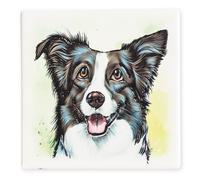 Art of Arora - Border Collie Ceramistone Coaster pack of 4 Arora Design Multi One Size