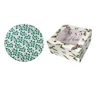 Art of cake® Christmas Board (2-3mm Thick) & Holly Box/Christmas Box (8 x 8 x x4)-(5 Pack)