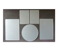 Art of Cake® Perfect Edge Flexi Smoother Set No 3 (5B) Set of 5 Flexi Smoother for Cake Decorating (1. Circle with Diameter 125mm, 2. 2X Rectangle 155 x 105mm, 3. 2 x Rectangle 100 x 70mm)