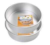 Art of Cake -PME RND 8"x 3" deep (Set of 2) Set of Two Same Size Round anodises Aluminium Baking Tins 8 inch,Wide and 3 inch deep (Set of 2)
