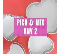 Art of cake PME Solid Base Heart Cake Tin Baking Pan (Pick Any 2)